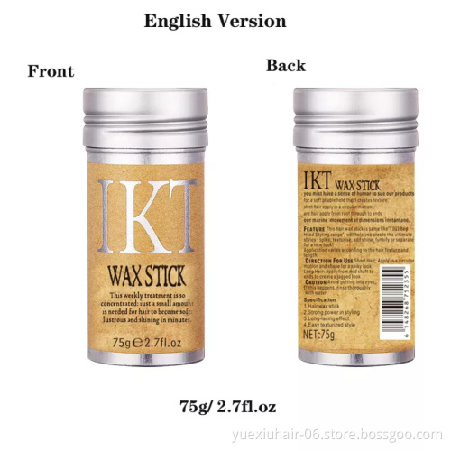 Custom Private Label Hair Mini Edge Wax Glue Stick with Scent for Wigs Strong Hold Waxing Sticks for Hair